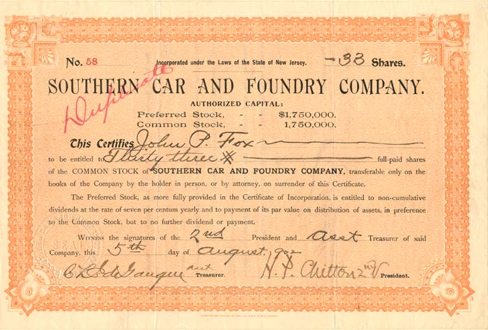 Southern Car and Foundry Co.